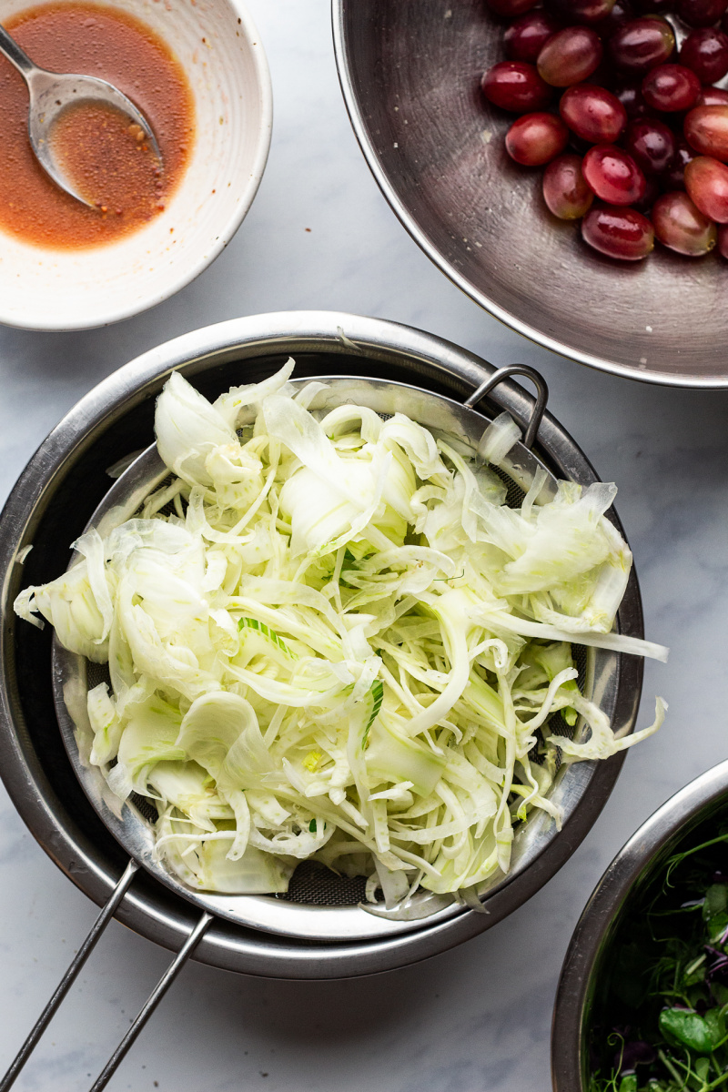 roasted grape fennel salad ingredients