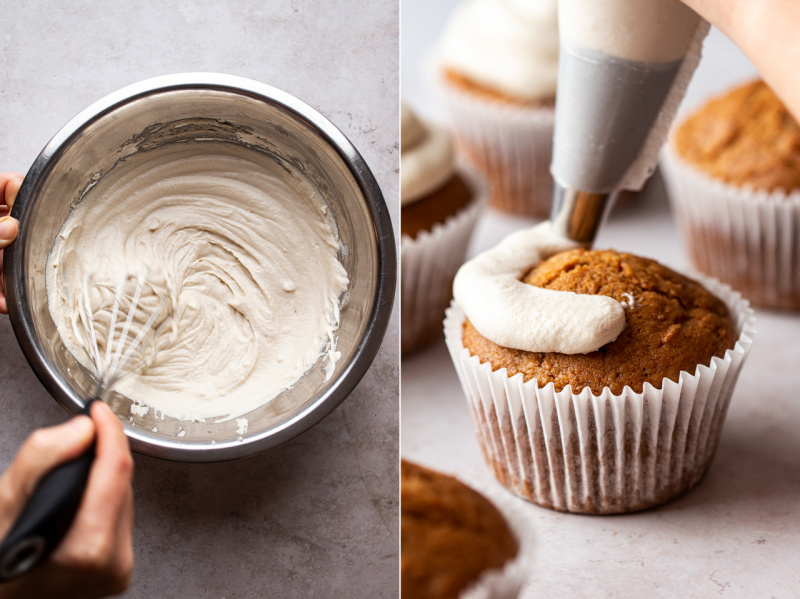 vegan carrot cupcakes icing