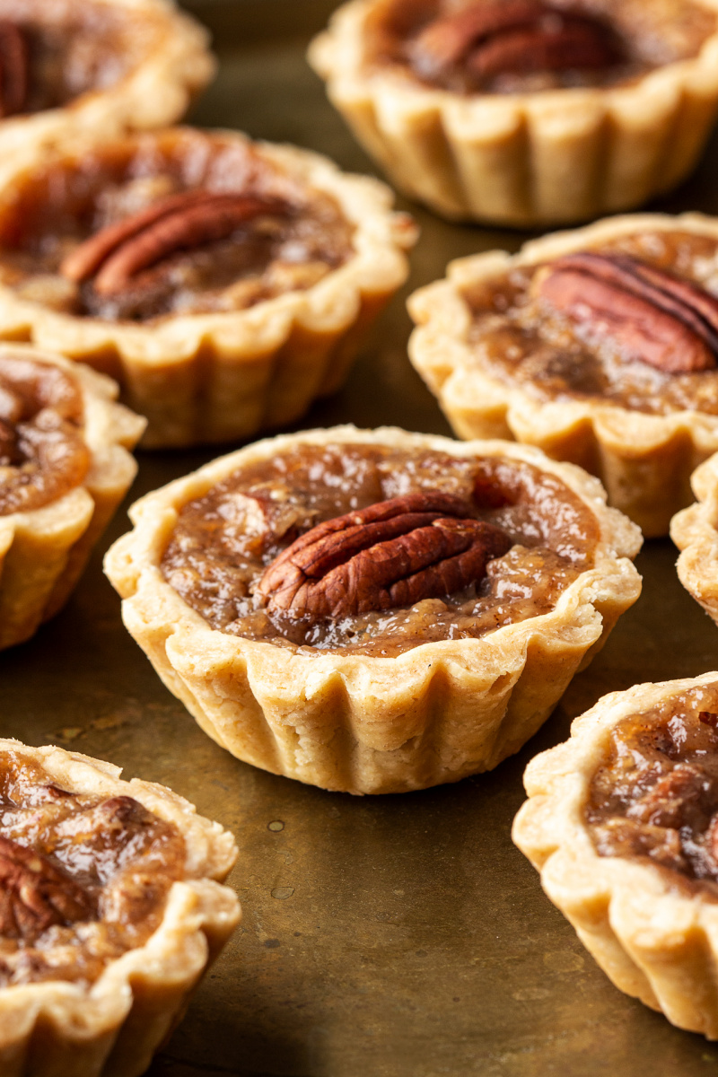 mini pecan pies side