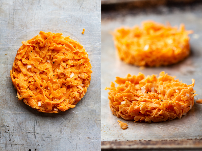 Baked vegan sweet potato hash browns - Lazy Cat Kitchen