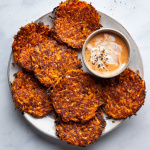 Baked vegan sweet potato hash browns-image