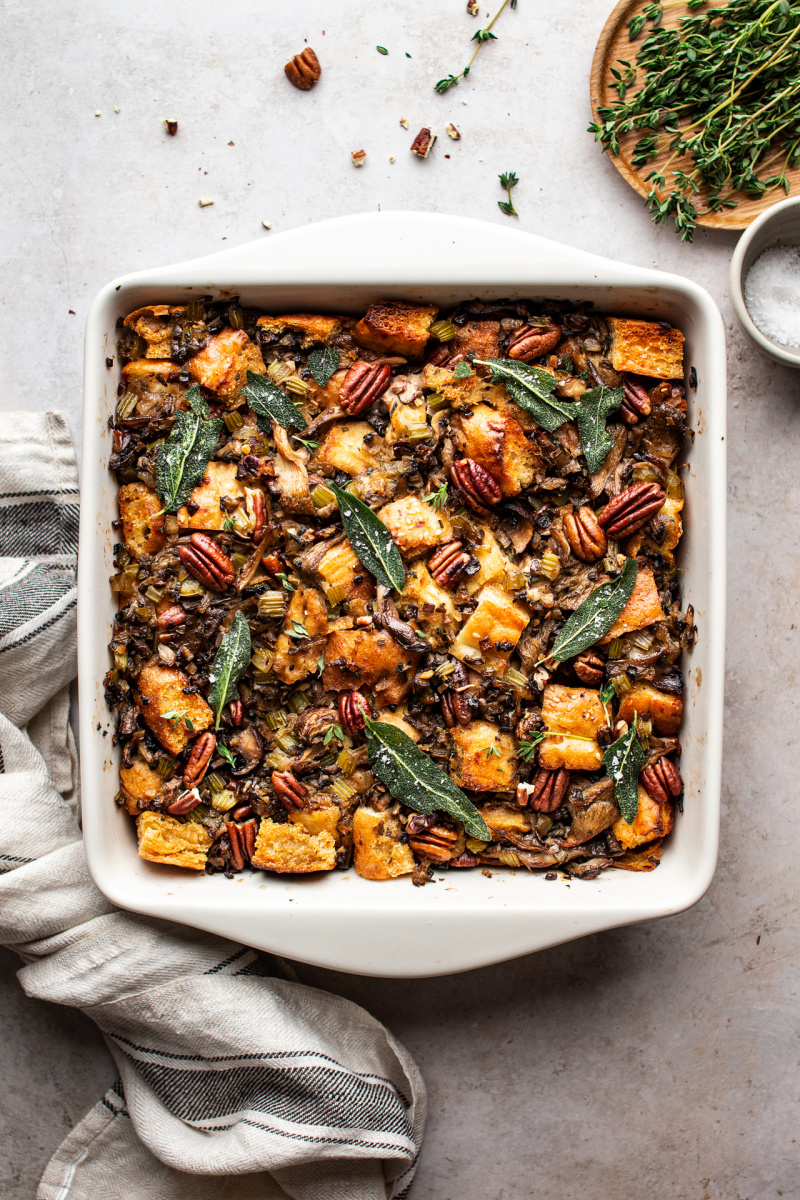 vegan mushroom stuffing