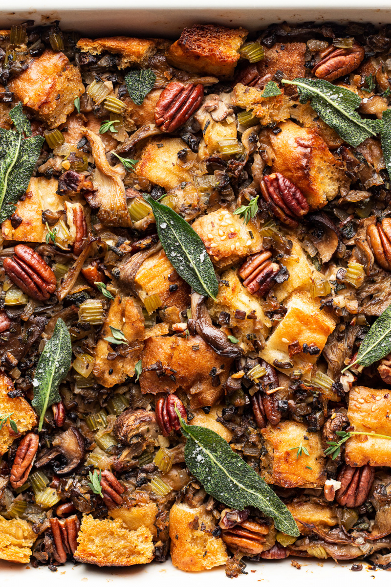 vegan mushroom stuffing macro