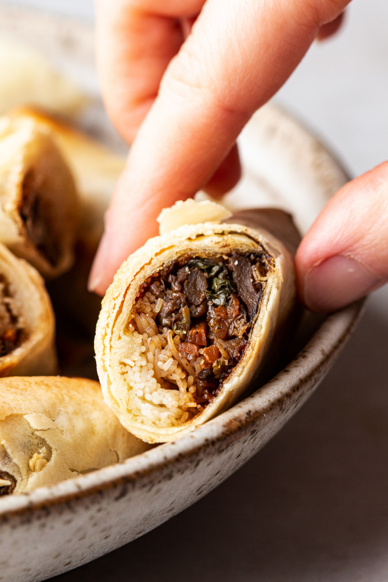 Tofu rice paper rolls - Lazy Cat Kitchen