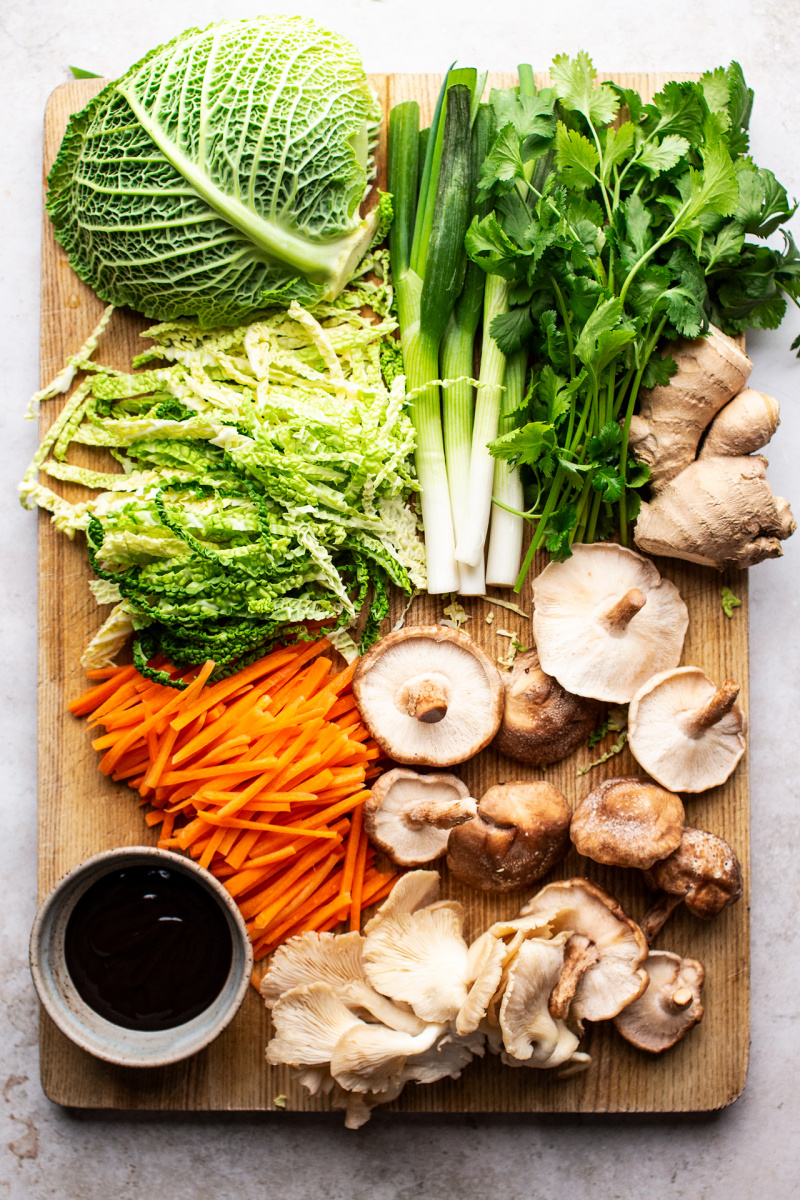 baked vegan spring rolls ingredients