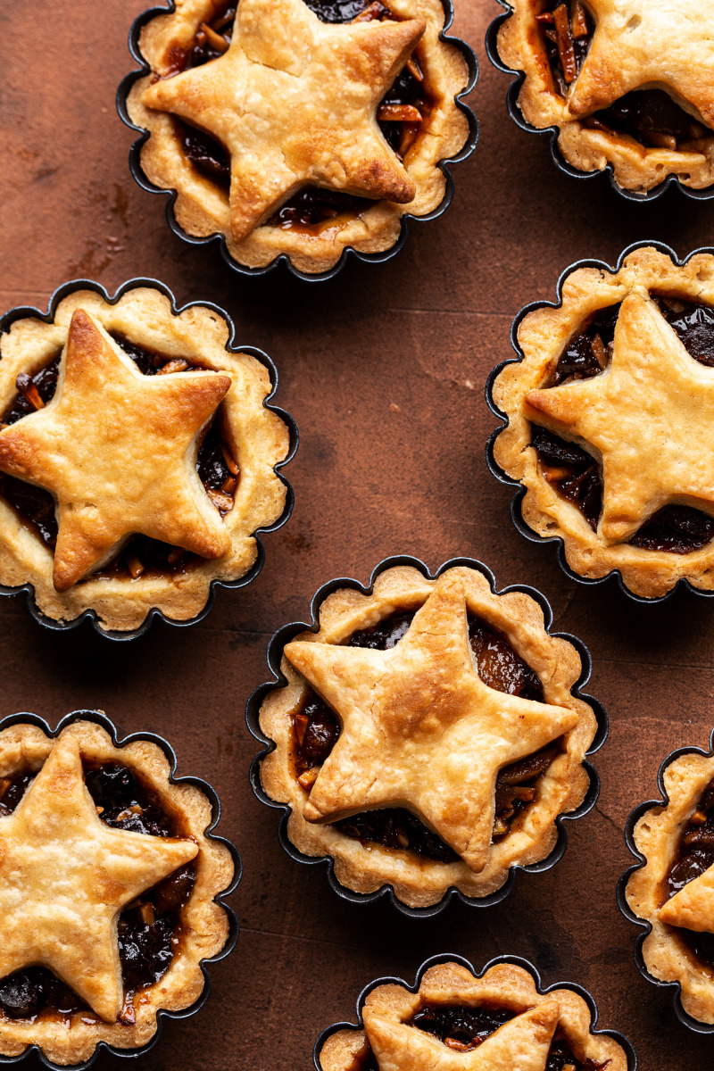 vegan mince pies baked