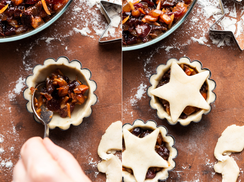 vegan mince pies making