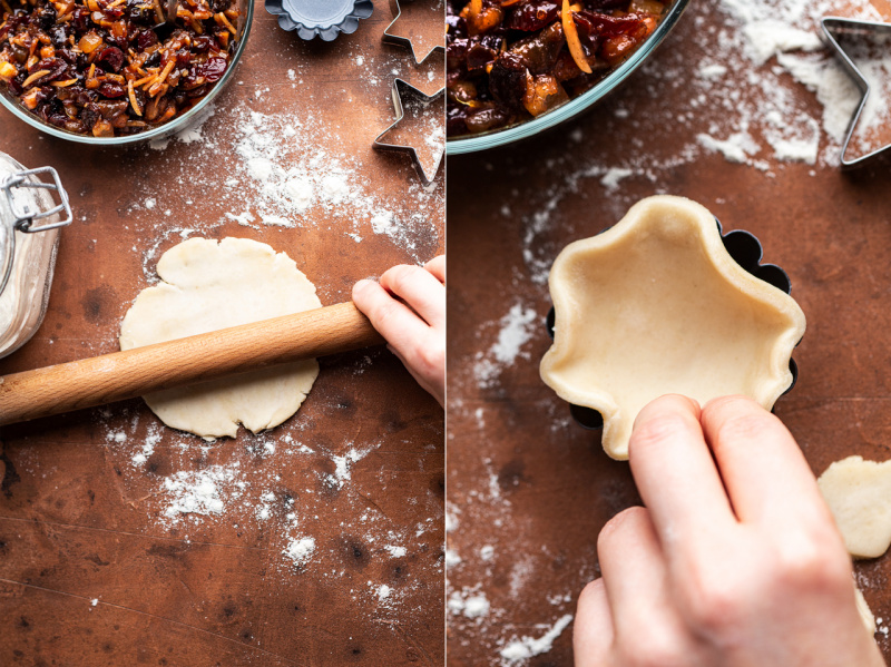 vegan mince pies pastry