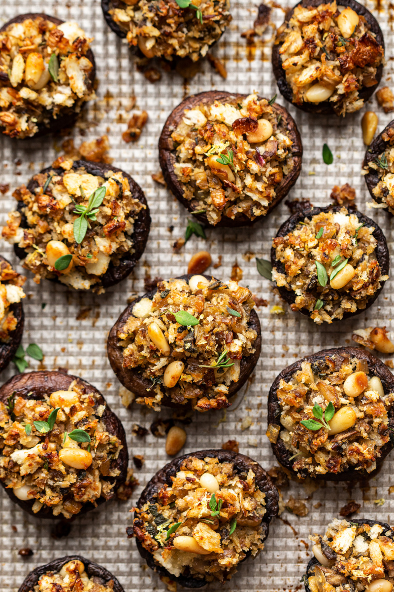 vegan stuffed mushrooms