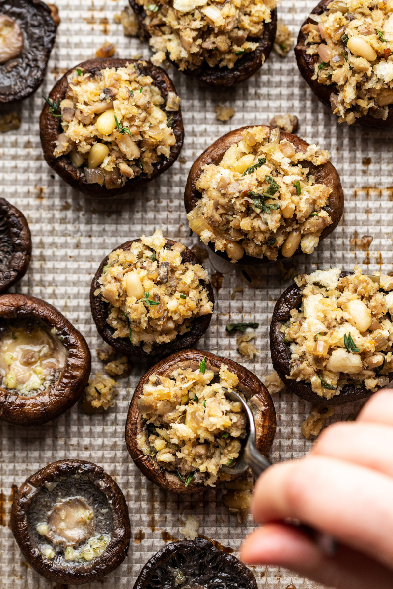 vegan stuffed mushrooms stuffing