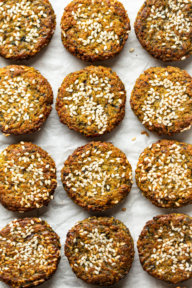 baked falafels tray