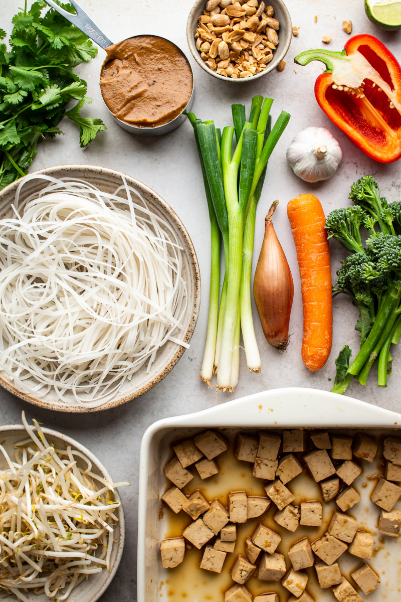 healthier vegan pad thai ingredients