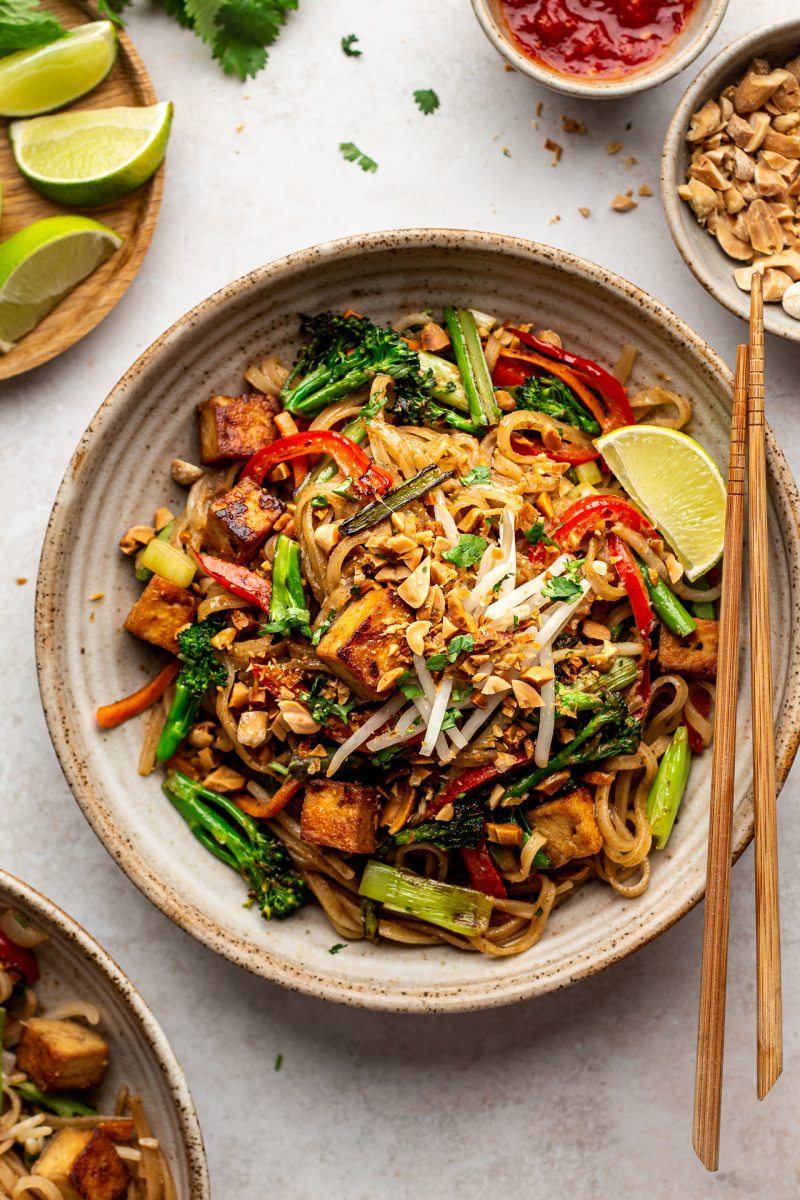healthier vegan pad thai macro
