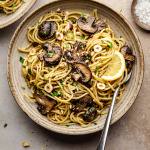 Vegan miso mushroom pasta-image