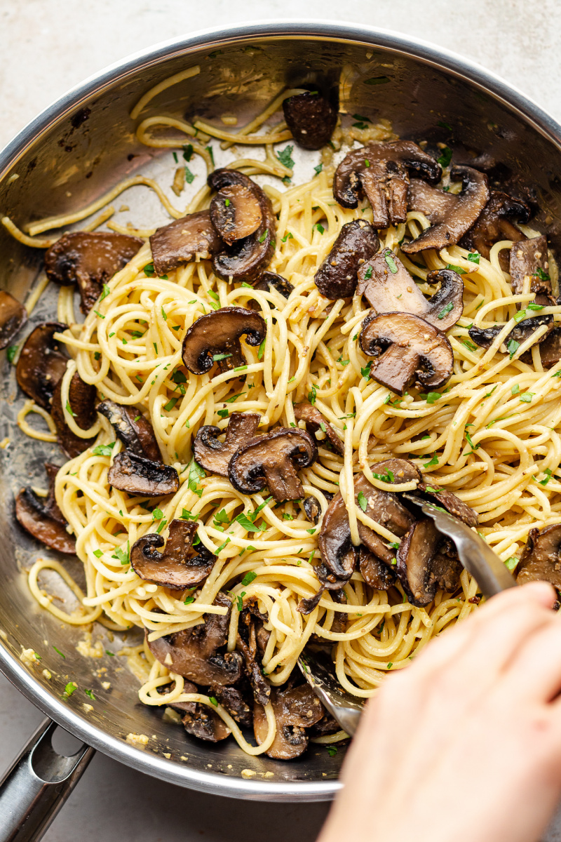 Miso Mushroom Spaghetti