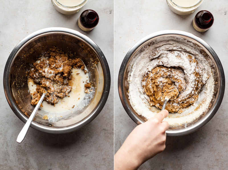 vegan peanut butter cookies batter