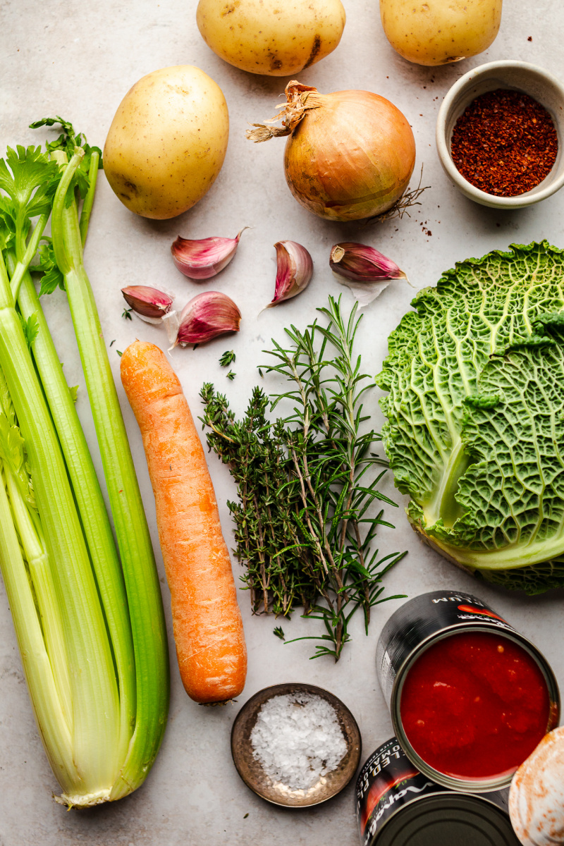 vegan vegetable soup ingredients