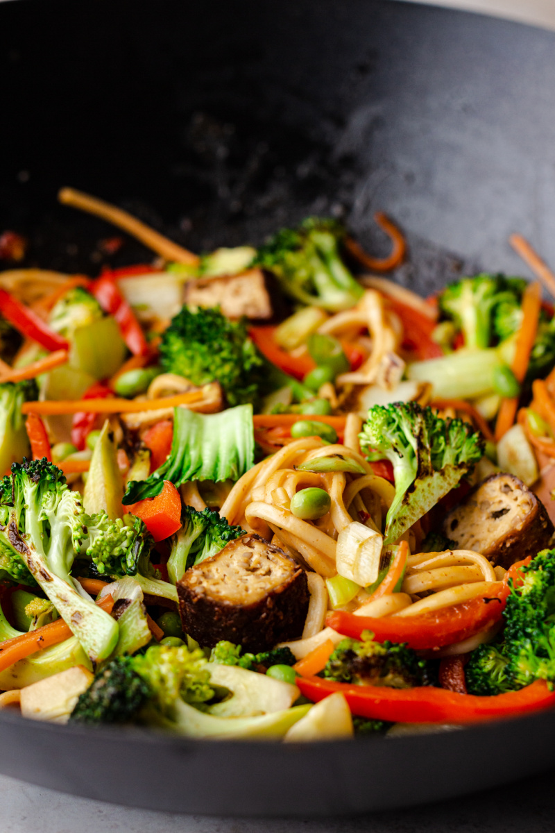 Vegan satay noodles - Lazy Cat Kitchen