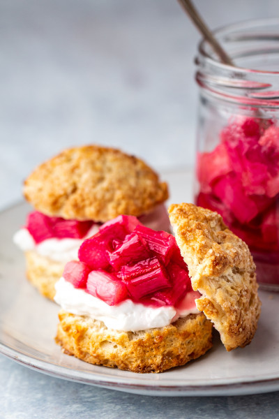 vegan ginger scones plate