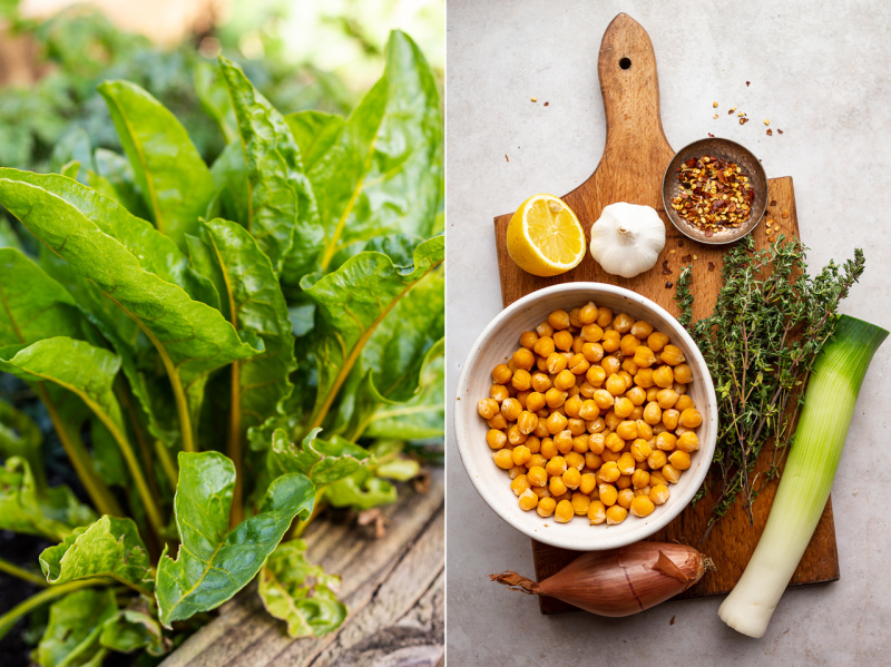 greek-inspired chickpea stew ingredients