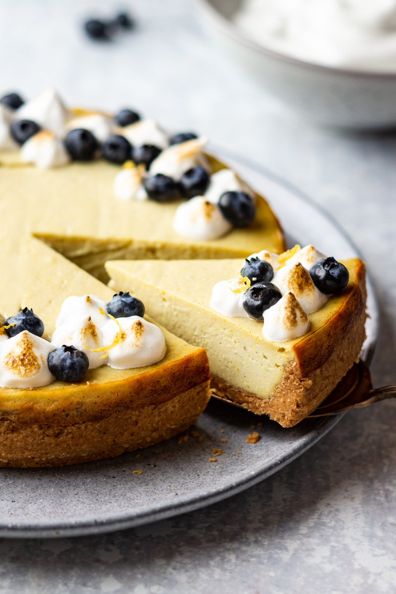 Vegan Lemon Cheesecake Lazy Cat Kitchen