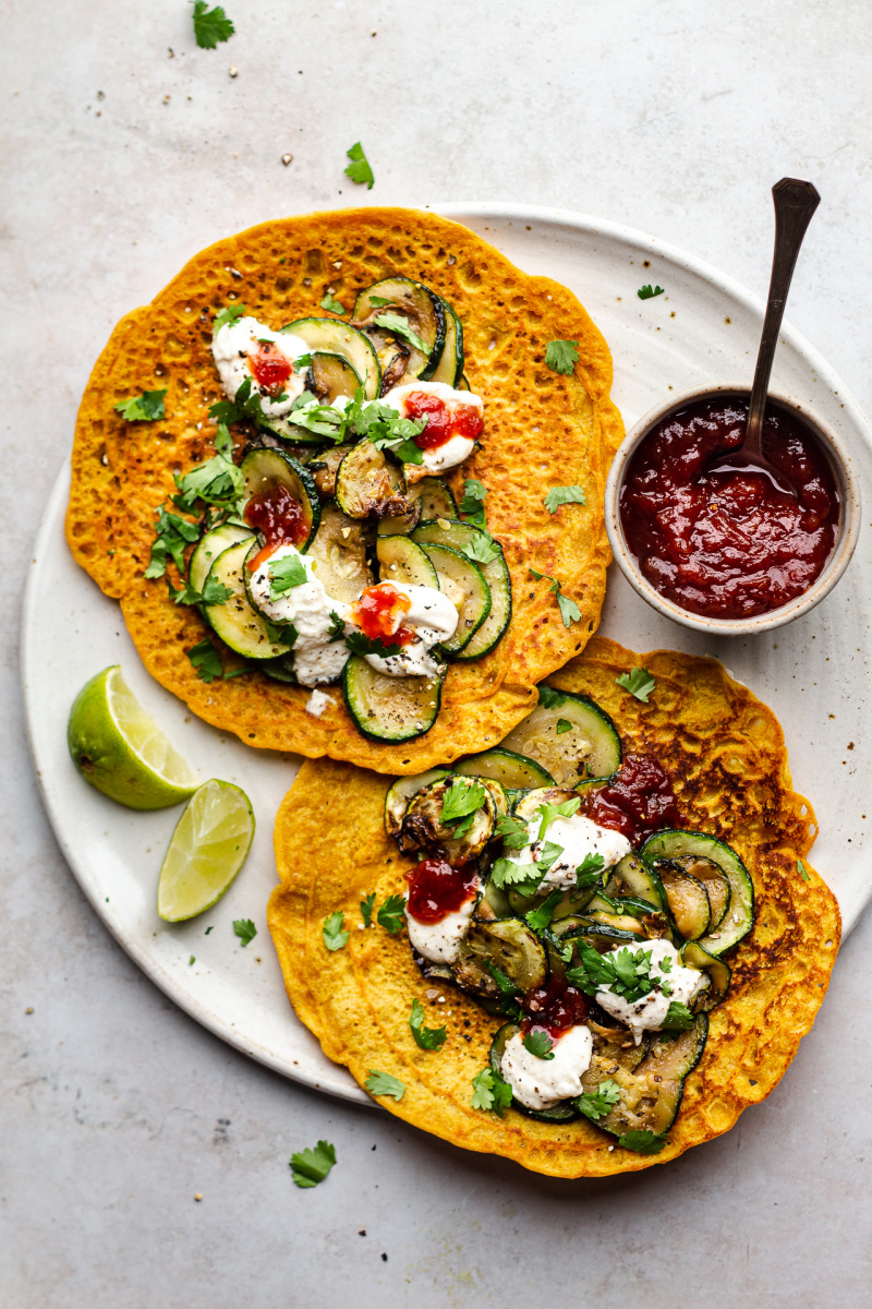 red lentil pancakes