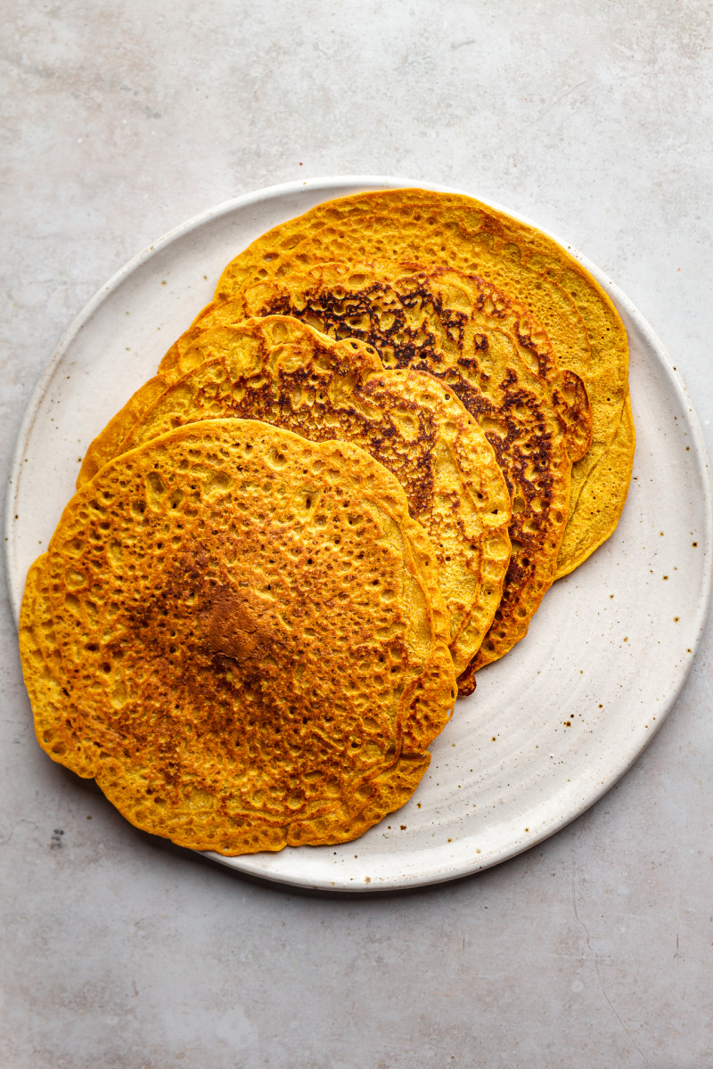 red lentil pancakes cooked