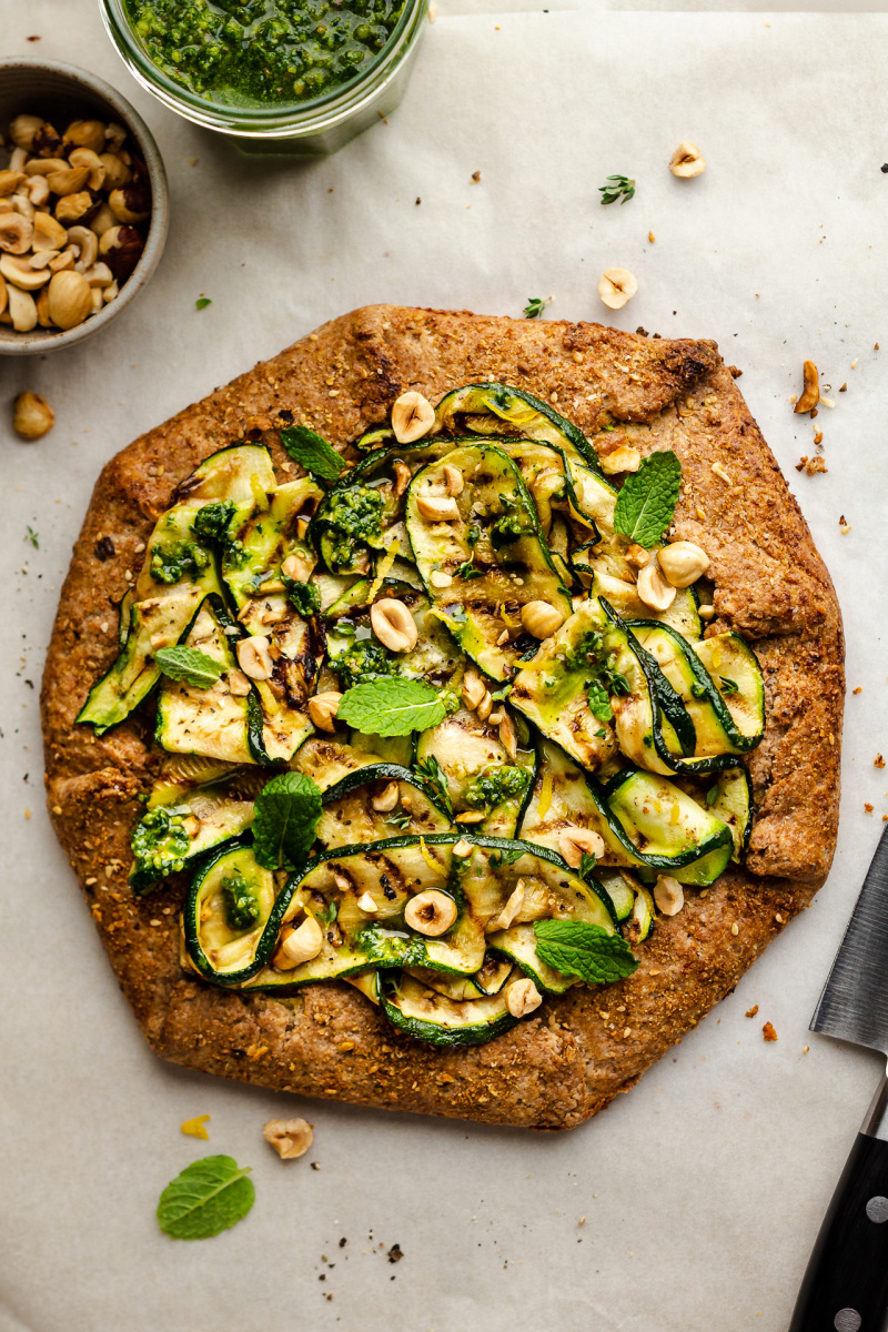 vegan zucchini galette whole