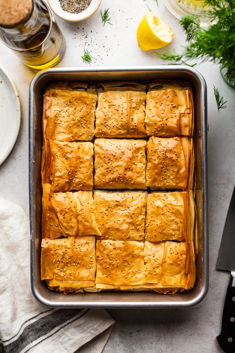 easy vegan spanakopita