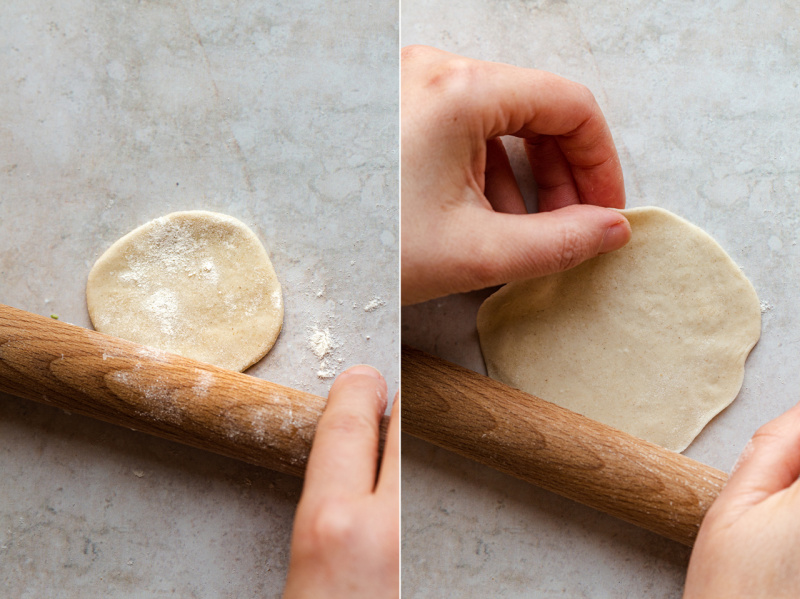 edamame potstickers rolling