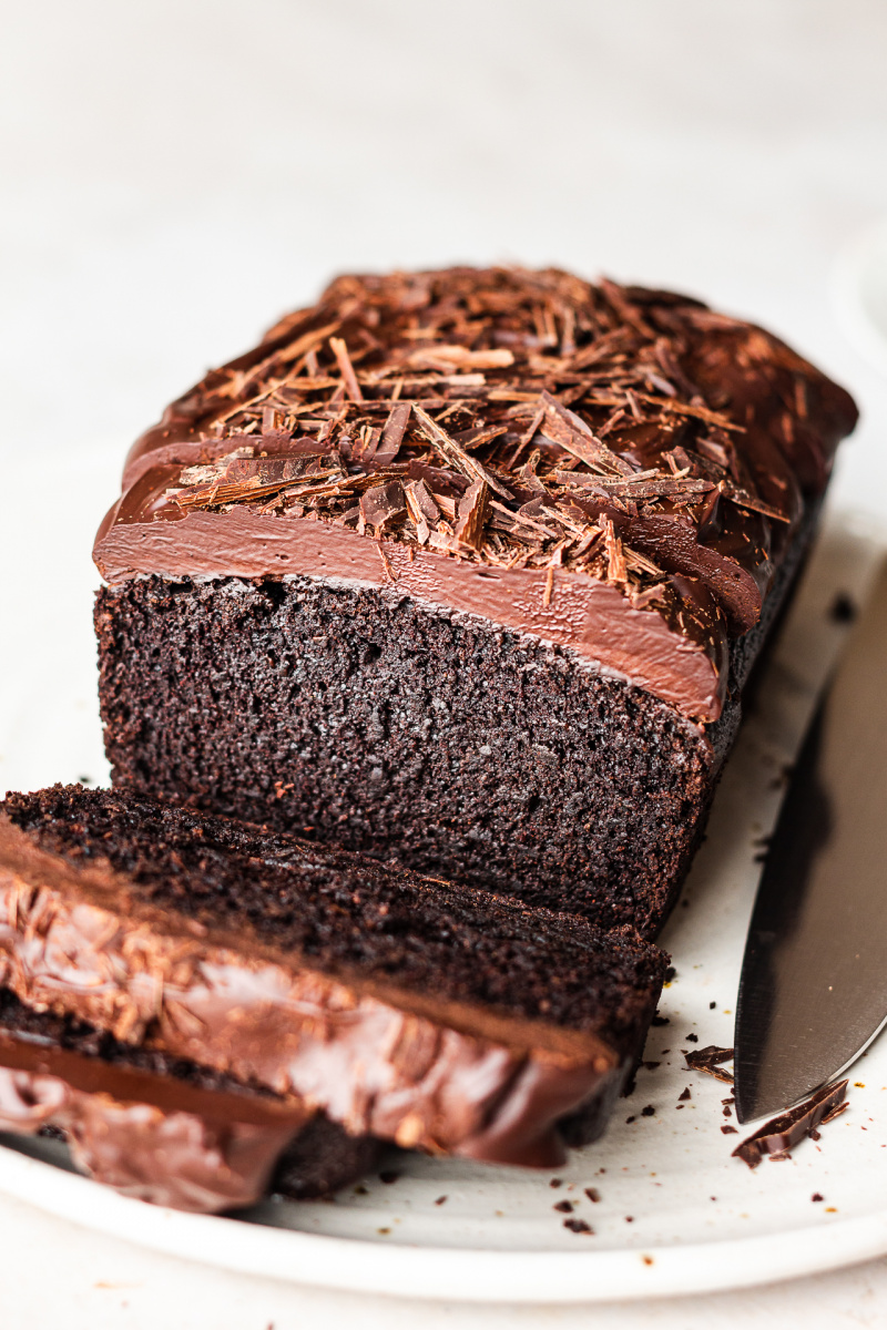 vegan beetroot chocolate cake sliced