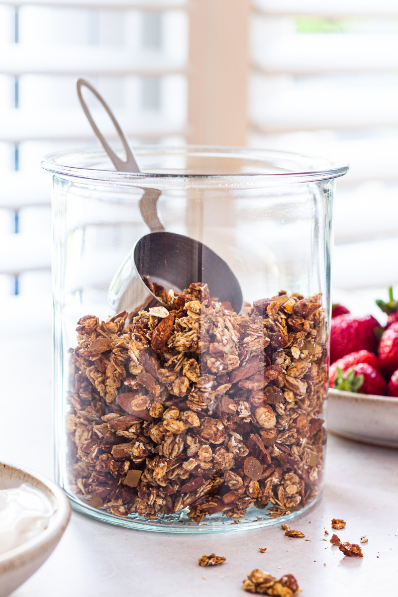 healthy granola jar