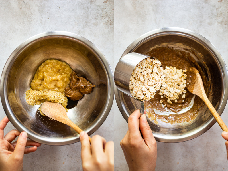 healthy granola making