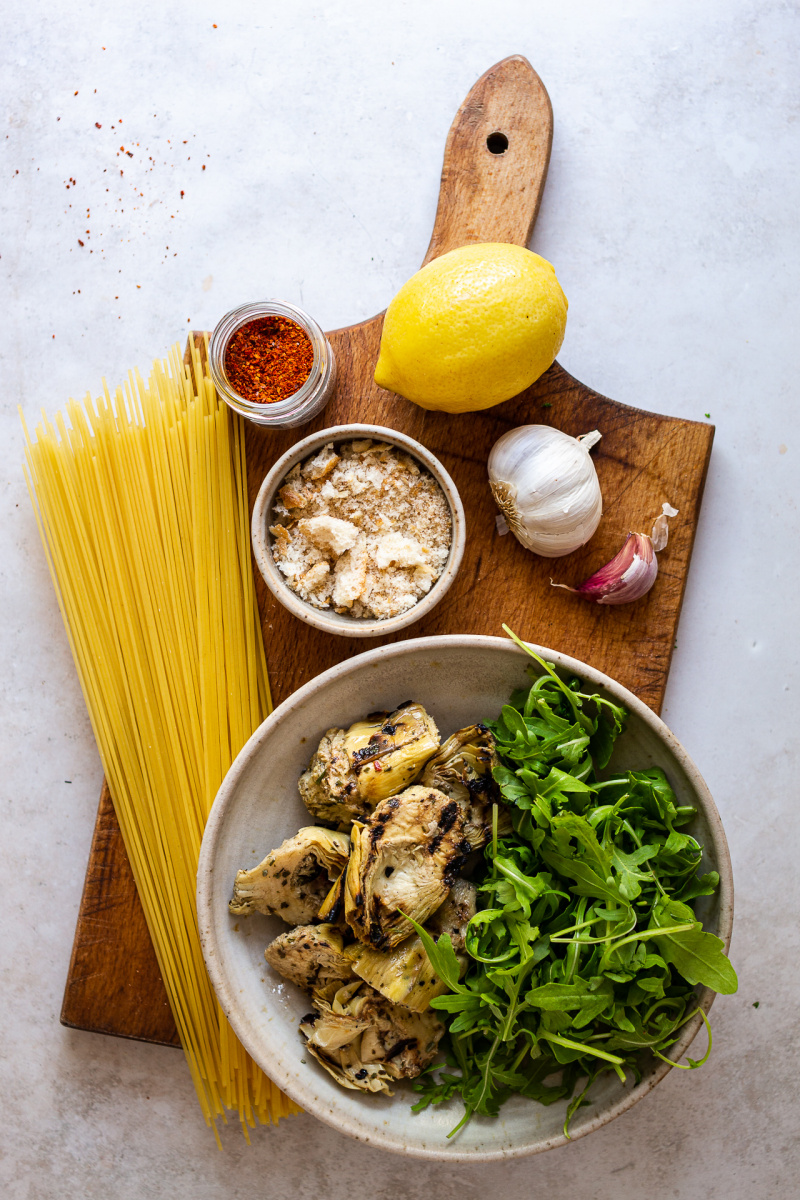 vegan artichoke pasta ingredients