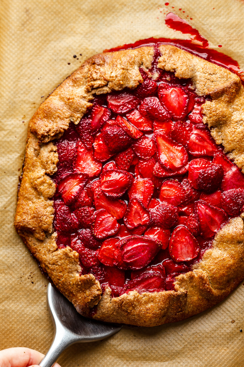 vegan strawberry galette whole