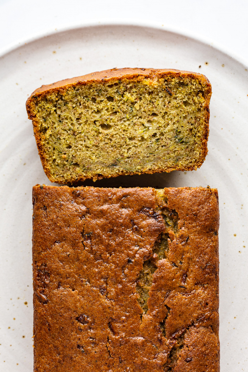 vegan courgette cake top down