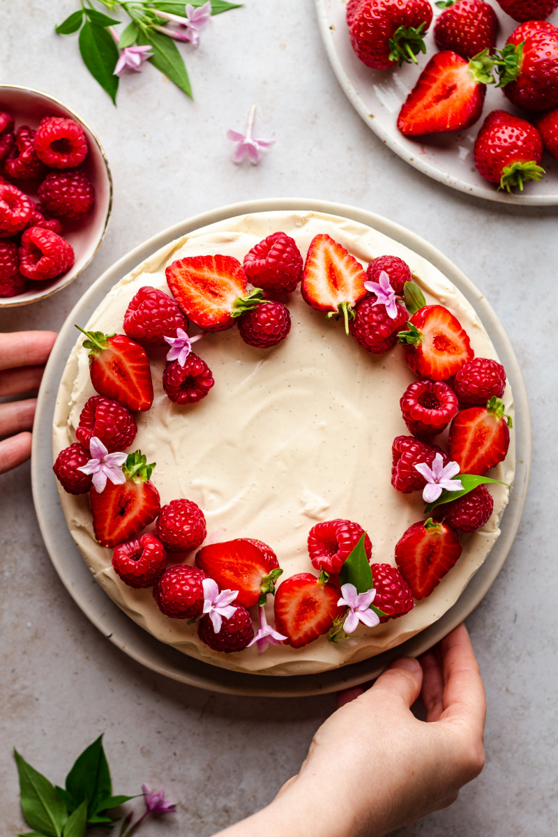 no bake vegan cheesecake whole