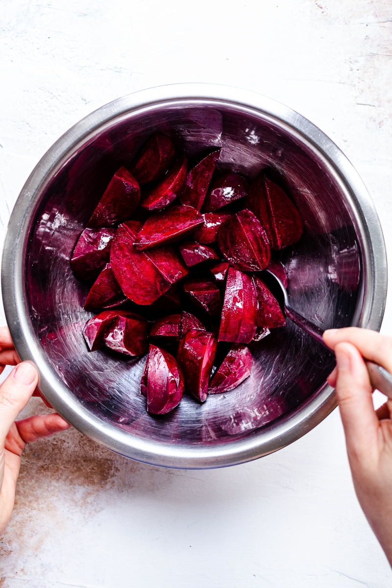 skordalia roasted beetroots raw beetroot