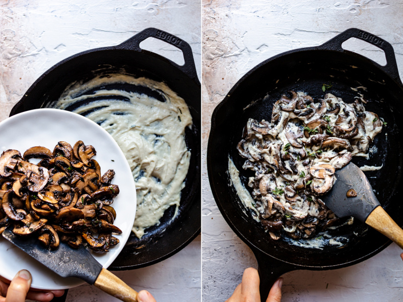 vegan gozleme mushrooms filling