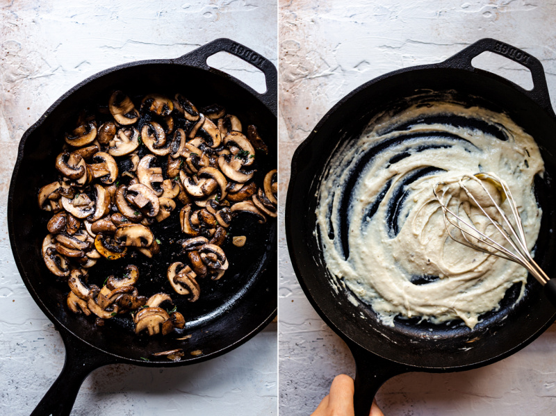 vegan gozleme mushrooms filling components