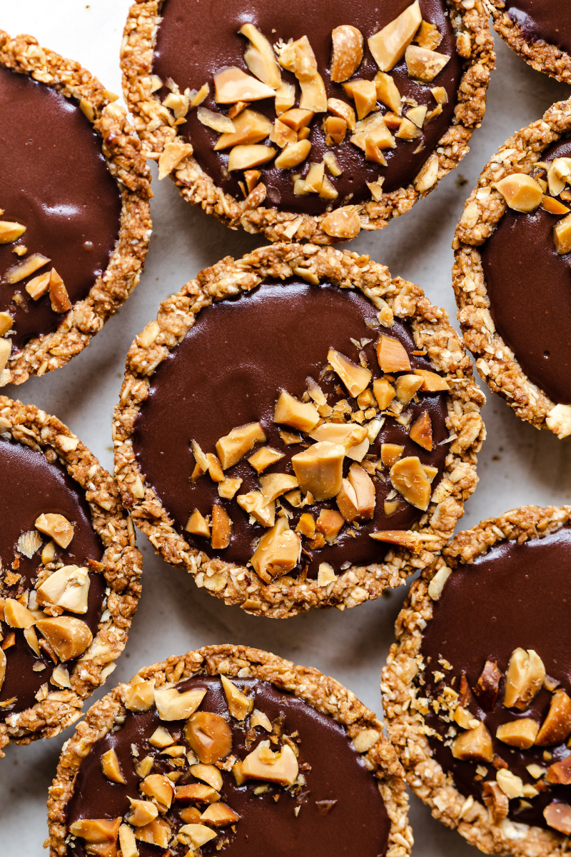 vegan granola cups closeup