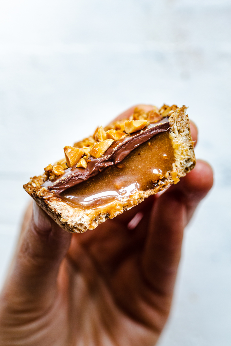 vegan peanut toffee granola cups toffee