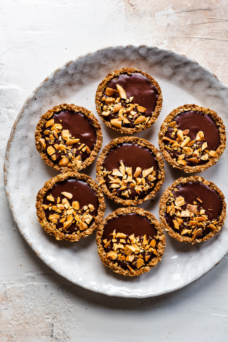 vegan granola cups plate