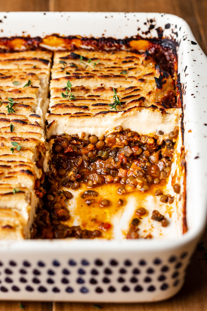 celeriac vegan sherpherds pie side