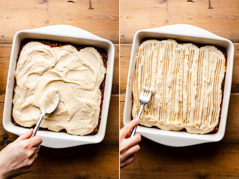 celeriac vegan sherpherds pie topping