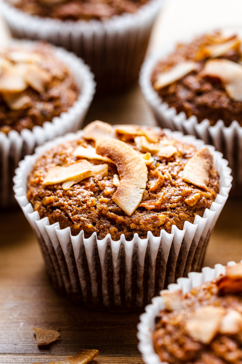 vegan carrot muffins spelt