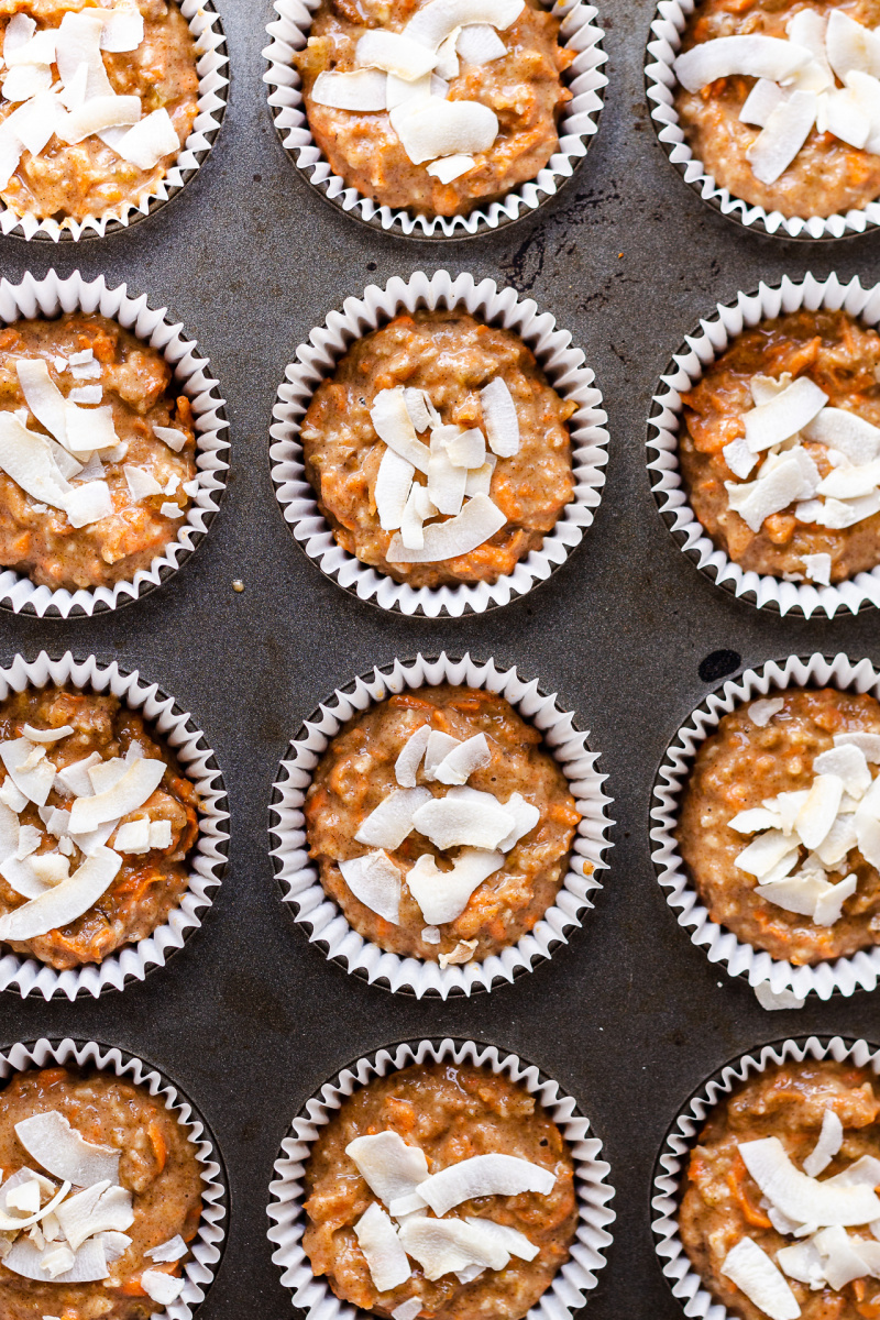 vegan carrot muffins spelt raw