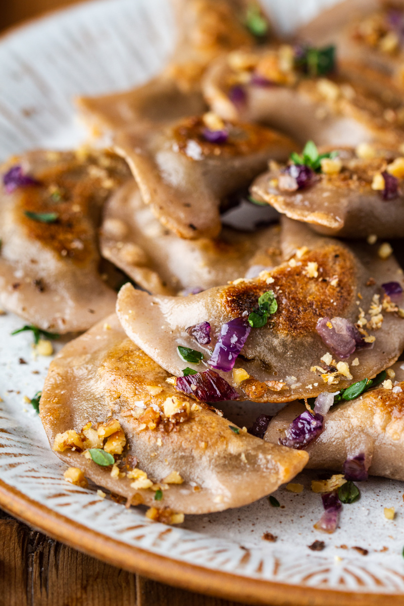 vegan gluten free pierogi side