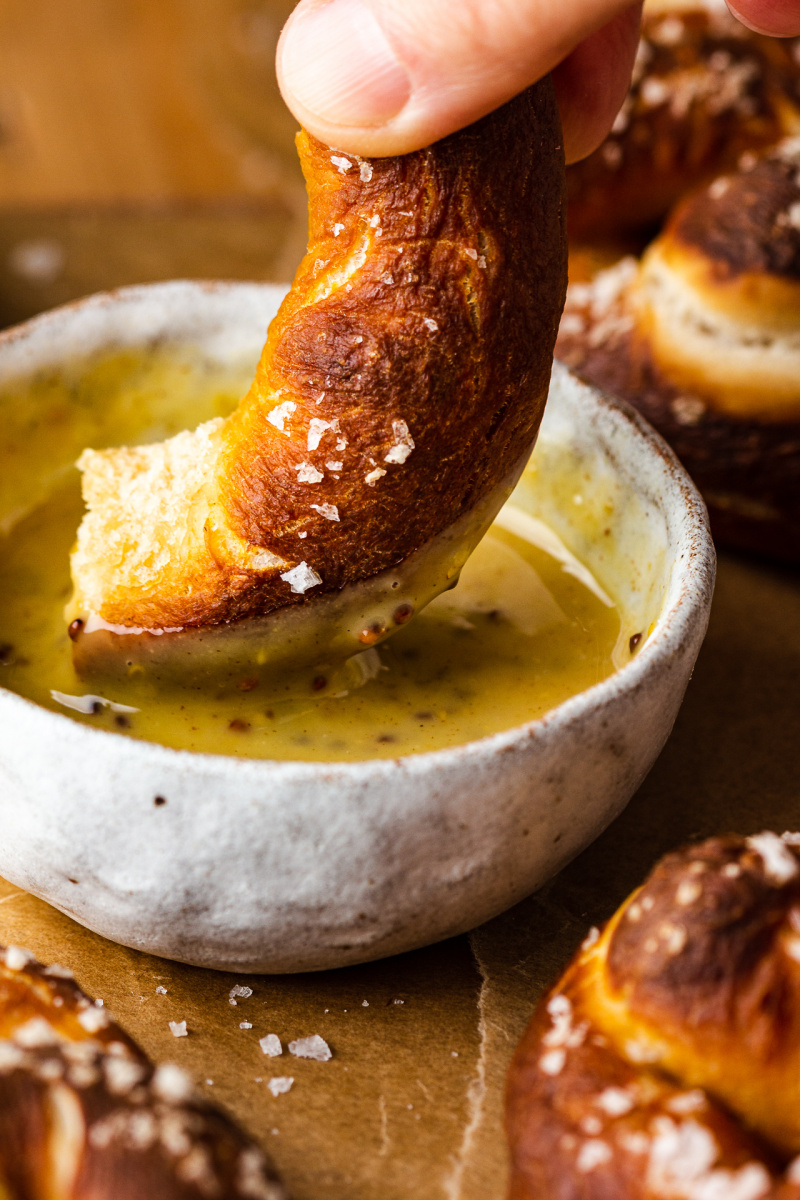 Vegan Sourdough Hard Pretzels & Honey Mustard Dip – Sincerely Tori