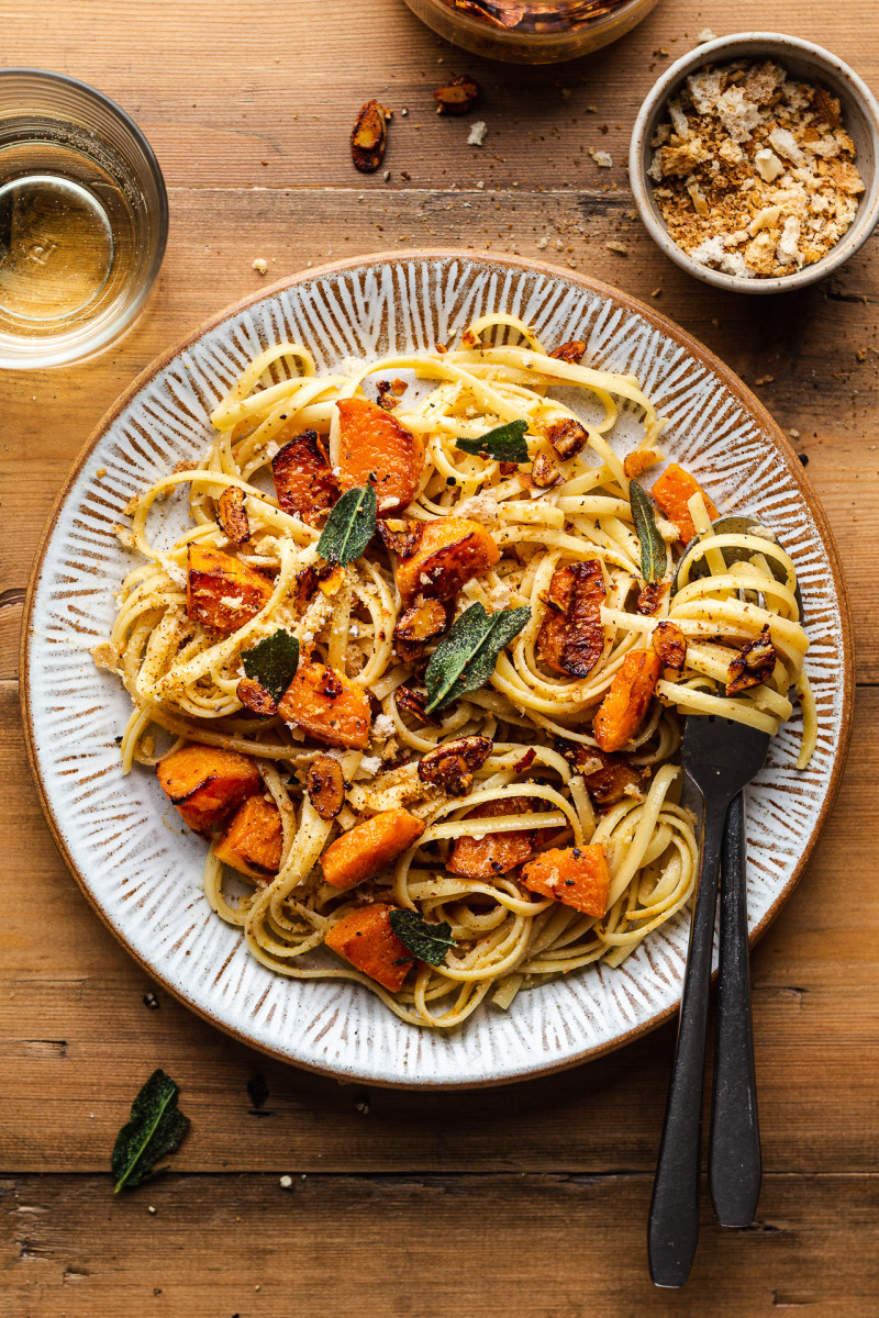 Fennel pasta in creamy miso sauce - Lazy Cat Kitchen